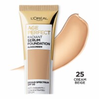 L'Oreal Paris Age Perfect Radiant Serum Foundation with SPF 50 Cream Beige Perspective: Main