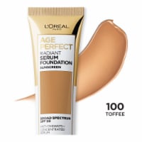 L'Oreal Paris Radiant Serum Foundation with SPF 50 100 Toffee Perspective: Main