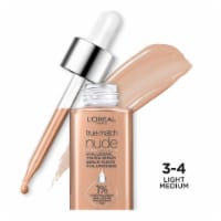 L'Oreal Paris True Match 3-4 Light Medium Hyaluronic Tinted Serum Foundation