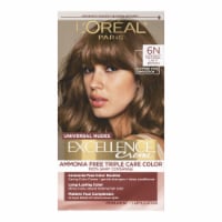 L'Oreal Paris Excellence Universal Nudes Permanent Hair Color 6N Natural Light Brown Perspective: Main