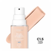 L'Oreal Paris True Match Liquid Foundation with Medium Coverage Super Blendable C1.5 Perspective: Main