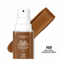 L'Oreal Paris True Match Liquid Foundation with Medium Coverage Super Blendable N9 Perspective: Main