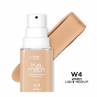 L'Oreal Paris True Match Liquid Foundation with Medium Coverage Super Blendable W4 Perspective: Main