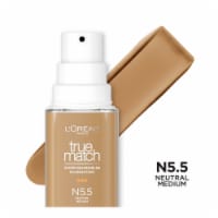 L'Oreal Paris True Match Liquid Foundation with Medium Coverage Super Blendable N5.5 Perspective: Main