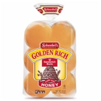 Schwebel's Golden Rich With Honey Hamburger Buns Perspective: Main