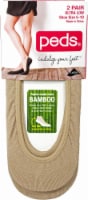 Peds Women's Bamboo Ultra Low Liner Socks - 2 Pack - Nude Perspective: Main