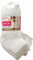 Peds Women's Half Cushion Quarter Socks - 6 Pack - White Perspective: Main