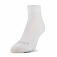 Peds Flat Knit Quarter Sock Pack - White Perspective: Main