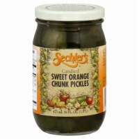 Sechler's Sweet Orange Chunk Pickles Perspective: Main