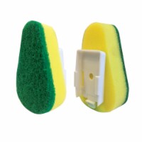 LOLA Soap Dispensing Dish Wand Refills, Super Absorbent Sponge Head, Reusable - 2 CT