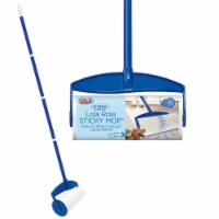 LOLA Rola Sticky Mop W/ Resin Coated 4-Piece Steel Handle, Pet Hair, Dust, Lint Roller - 1 CT