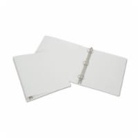 Ability One NSN 0.5 in. 3-Ring Flexible Poly Binder&#44; White