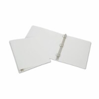 Ability One NSN 1 in. 3-Ring Flexible Poly Binder&#44; White