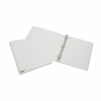 Ability One NSN 1.5 in. 3-Ring Flexible Poly Binder&#44; White