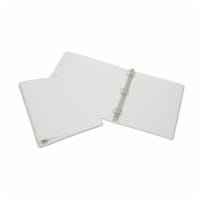 Ability One NSN 2 in. 3-Ring Flexible Poly Binder&#44; White