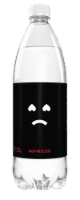 Polar® Black Hearts Valentines Seltzer Bottled Water Perspective: Main