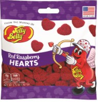 Jelly Belly Red Raspberry Hearts Gummi Candy Perspective: Main