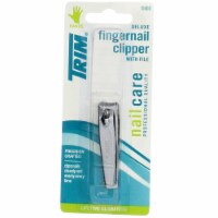 Trim Deluxe Fingernail Clippers with File (Packaging may vary)