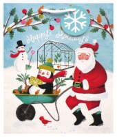 Jeanmarie Creations Santa WheelBarrow Large Gift Bag 1 Count Perspective: Main