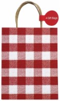 Holiday Home Red/Black Plaid Gift Bags Perspective: Main