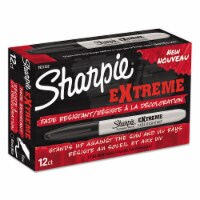 Sharpie Permanent Marker,Black,Fine,PK12 1927432