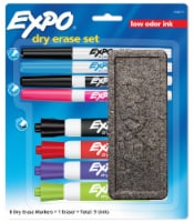 Expo® Assorted Point Dry Erase Markers and Eraser