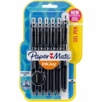 Paper Mate Inkjoy Gel Pens .7mm 6/Pkg-Black