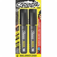 Sharpie Permanent Marker Set,Black,Chisel,PK2 2018330