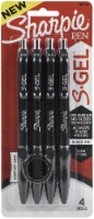Sharpie S-Gel .5mm Fine Point Pens 4/Pkg-Black