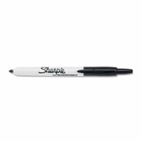 Sharpie Permanent Marker,Black,Fine,PK12 32701
