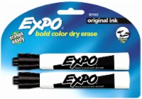 Expo® Chisel Tip Bold Color Dry Erase Marker - 2 Count - Black Perspective: Main
