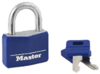 Master Lock Blue Covered Padlock