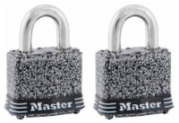 Master Lock Rustoleum Laminiated Padlock Set - Gray/Black/Silver Perspective: Main