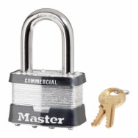 Master Lock 2 in. W Steel 4-Pin Tumbler Padlock 1 pk Keyed Alike - Total Qty: 1; Each Pack