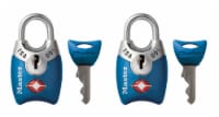 Master Lock TSA-Accepted Keyed Luggage Padlocks - Blue