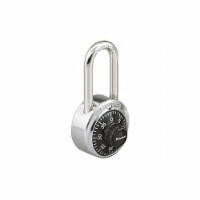 Master Lock Combination Padlock,2 in,Round,Silver 1525LF
