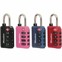 Master Lock Steel 4-Dial Combination Luggage Lock
