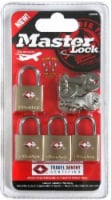 Master Lock Solid Metal Gold TSA-Accepted Luggage Lock Perspective: Main
