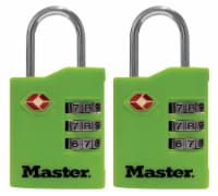 Master Lock® Vinyl Covered Steel 3-Dial Combination Locks