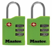 Master Lock® Vinyl Covered Steel 3-Dial Combination Locks