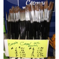 Crayola 1121-2 Camel Hair Round Brushes, Size 2
