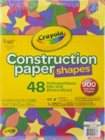 Crayola Construction Paper Shapes 9 X12 -48 Sheets
