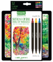 Crayola Signature Sketch and Detail Dual-Tip Markers