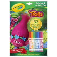 Crayola DreamWorks Trolls 32-Page Coloring and Activity Pad Perspective: Main