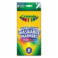 Crayola Broad Line Washable Gel Markers Assorted 8 Per Box 3 Boxes  (BIN588163-3), 1 - Kroger