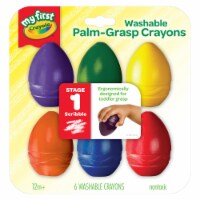 Crayola My First Washable Egg Crayons-6/Pkg