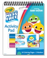 Crayola Color Wonder Baby Shark Coloring and Activity Pad