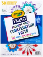 Crayola Project Premium Construction Paper 9 X12 -50 Sheets - White