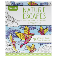 Crayola Nature Escapes Adult 40-Page Coloring Book Perspective: Main