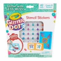 Crayola Glitter Dots Stencil Stickers Perspective: Main
